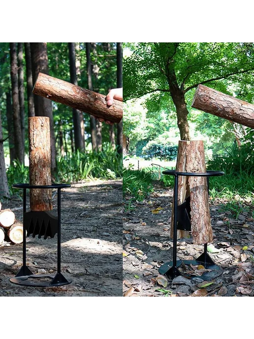 Поленница из Высокоуглеродистой стали 1 шт Черный, 1 шт, фото 4