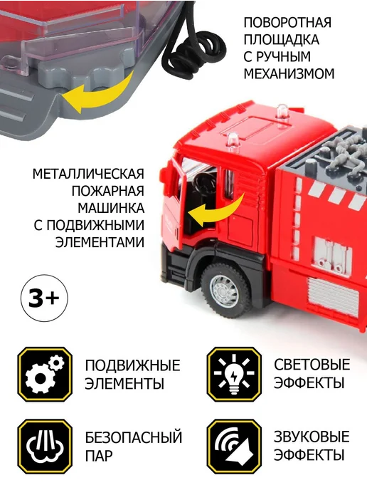 Автомойка AUTODRIVE паром звуком светом Пожарная р Мали, вариант, фото 3