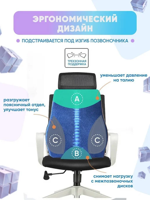 Ортопедическая подушка 135x150, 140x140, высота 43см Велюр, 135x150, фото 4
