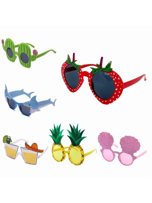 Очки д я вечеринки Luau - 32 стиля пластик реквизит д я, вариант, фото 3
