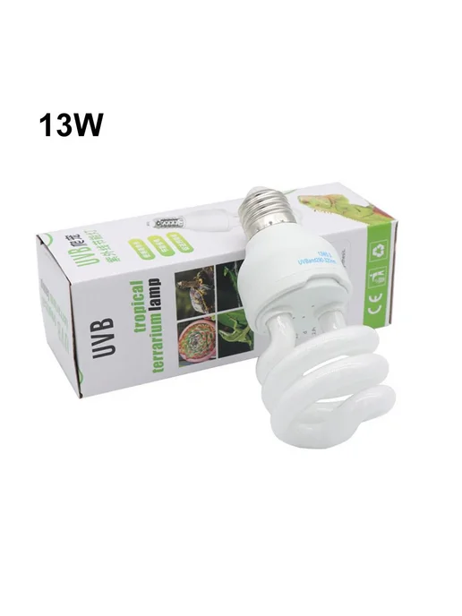 Лампа для рептилий УФ 10 0 13W 1шт, 13 Вт, 1 шт