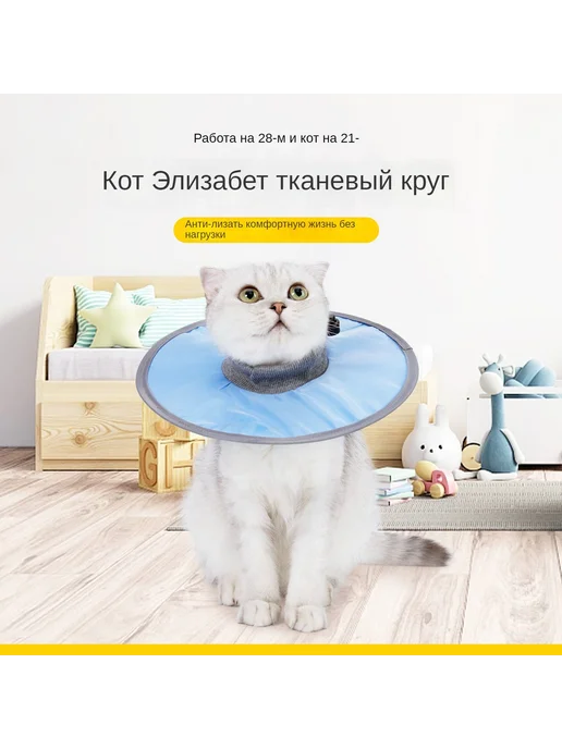 Кольцо-воротник для кошек и собак М Фруктовый зеленый М, голубой, фото 2