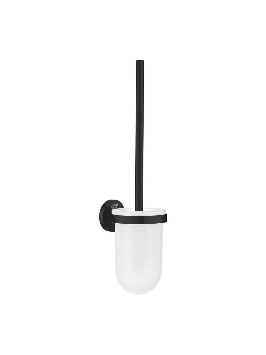 Grohe Tуалетный ёршик с держателем GROHE Essentials, матовый чёрный (1024682430) — купить в Алматы