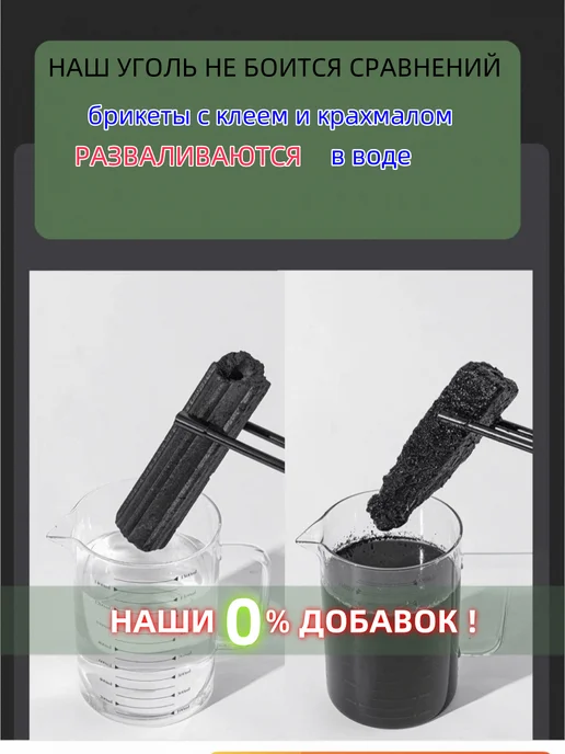 Уголь для мангала древесный отборный в коробке 10 кг, 10 кг, фото 7