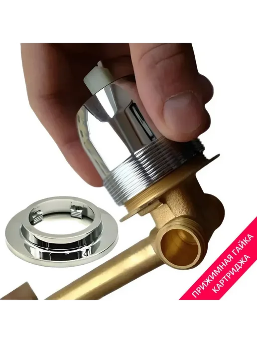 Shower cabin parts Прижимная гайка картриджа смесителя, 3 шт, фото 6