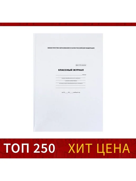 AO Классный журнал для 5-11 классов А4, 96 листов, вариант