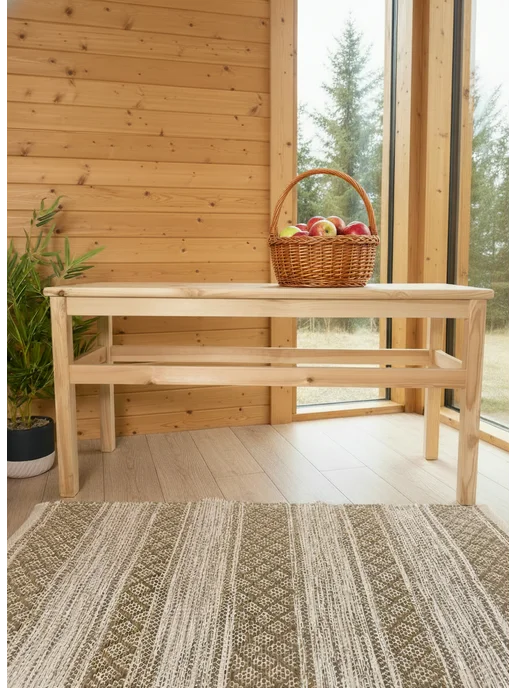 IKEA Скамейка садовая из массива сосны 90 см, желтый, фото 2