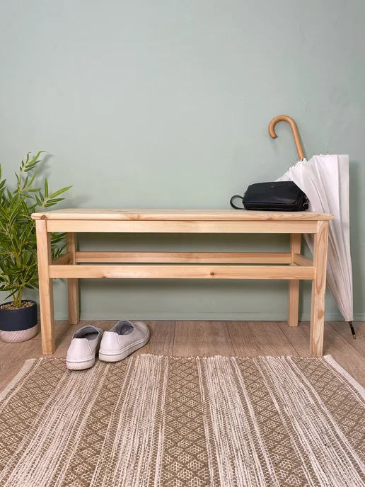 IKEA Скамейка садовая деревянная, 110 см, сосна, желтый, фото 6