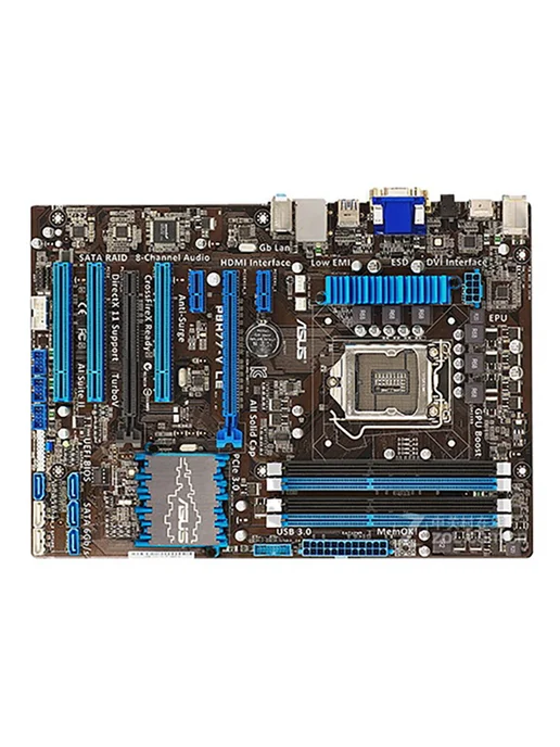 Состояние 9,5 из 10 материнская плата P8H77-V LE LGA 1155 DD…, вариант, фото 2