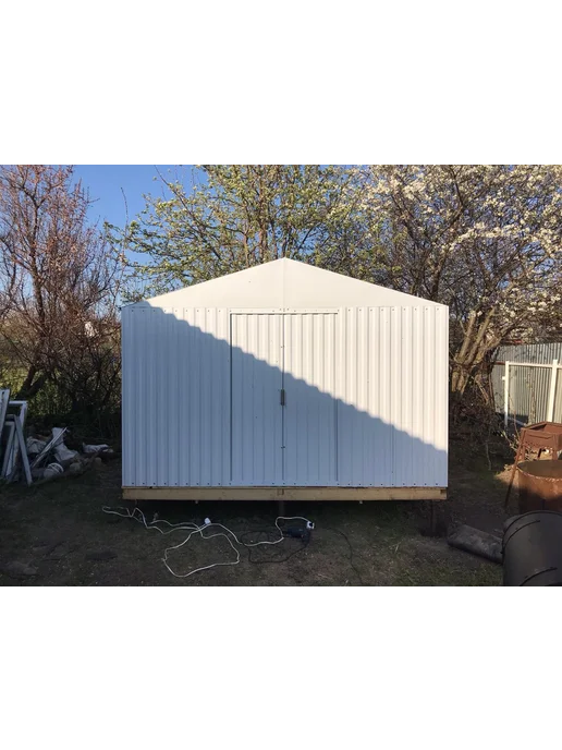 ПОДСОБНИК Хозблок СИМ 3х5 RAL 9003 белый, 3x2.0, фото 3