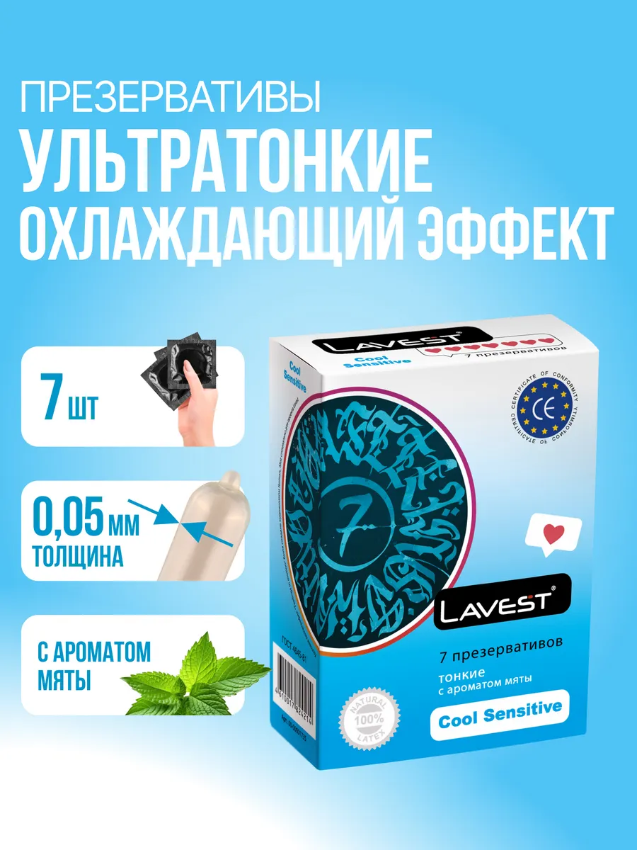 Презервативы ультратонкие со вкусом мяты