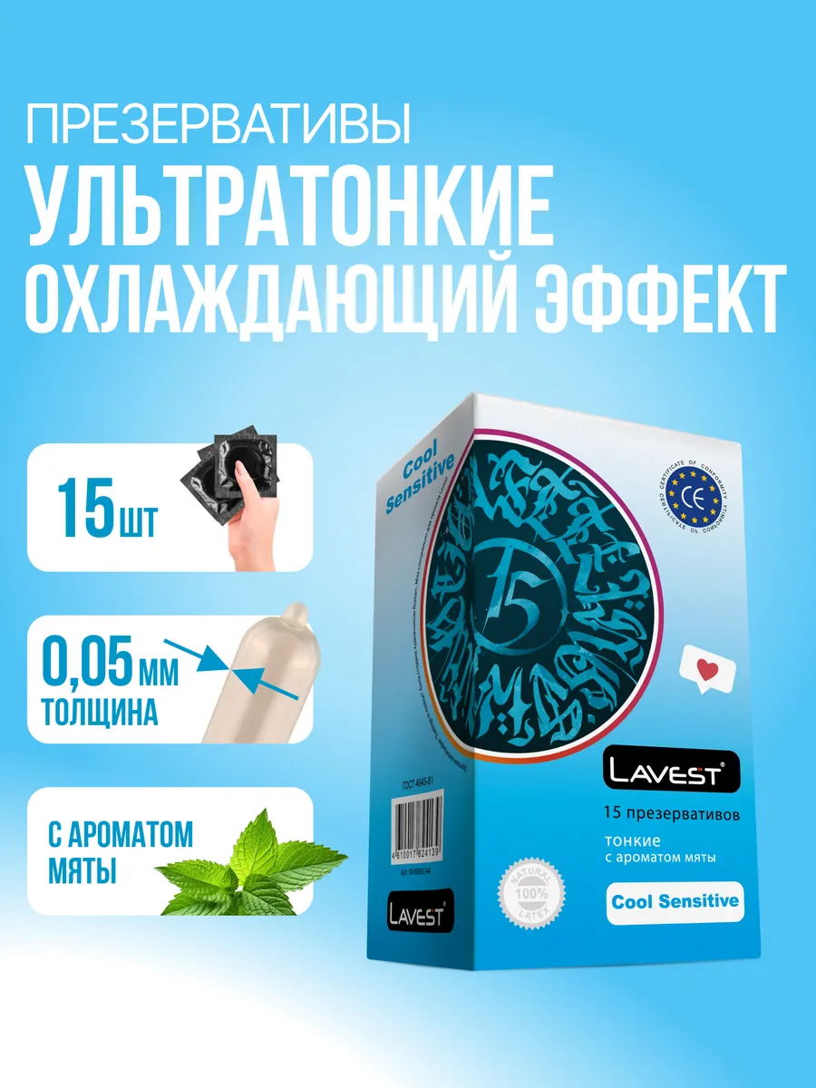 Презервативы ультратонкие со вкусом мяты