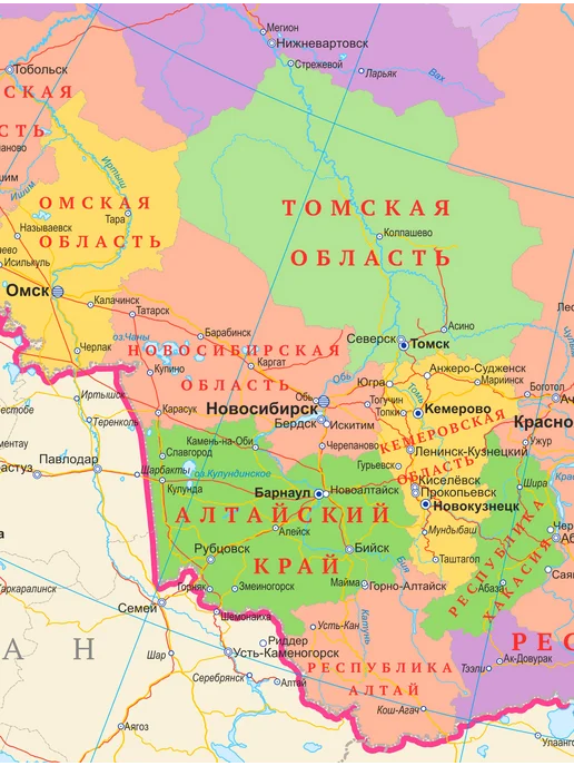 IVJ print Карта России на стену 2026 новые территории политическая, вариант, фото 7
