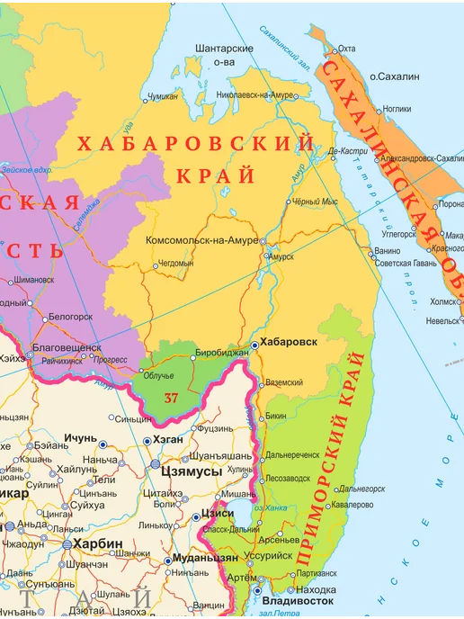 IVJ print Карта России на стену 2026 новые территории политическая, вариант, фото 8