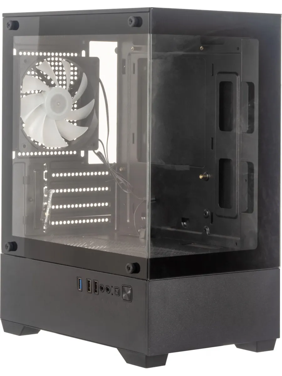 Корпус для ПК ACC-ZCU2B черный без БП mATX 5x120mm 2xUSB2.0…