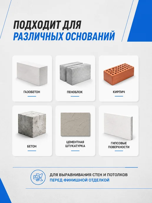 Knauf Штукатурка гипсовая машинного нанесения МП 75, белый, фото 3