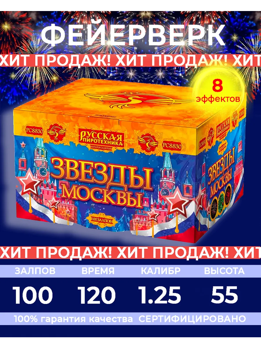 Салют Фейерверк Звезды Москвы