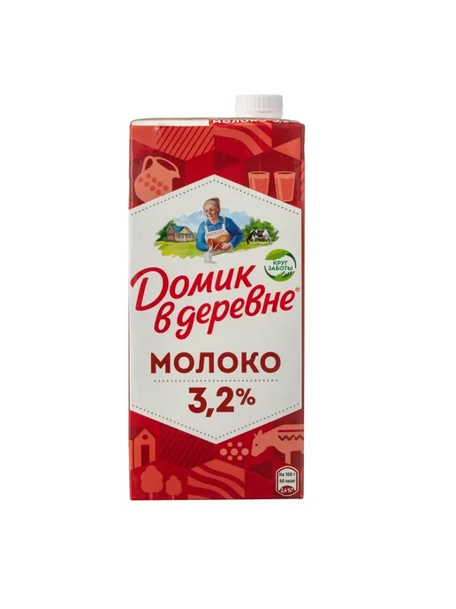 Домик в деревне Молоко 3,2%, 950 г, 950 г