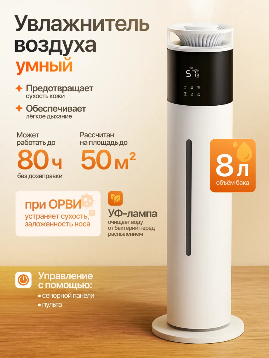 Увлажнитель воздуха для дома с аромадиффузором