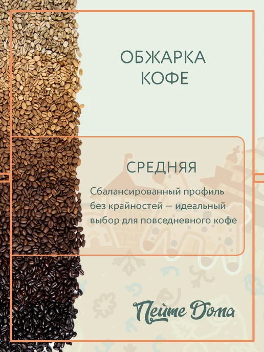 Пейте Дома Набор кофе в зернах 500 г Красный апельсин, Черная смородина, 500 г, фото 5