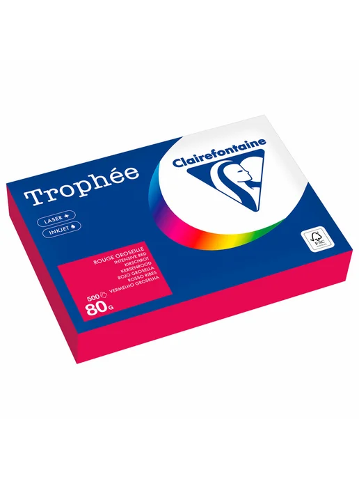 Бумага Clairefontaine Цветная A4, 80 г/м², 500 листов, 1 пачка