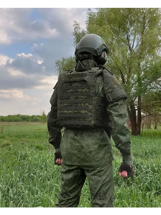 ТОЧКА ПРИЦЕЛА Бронежилет штурмовой тактический пиксель с бронеплитами БР5, зеленый, фото 6