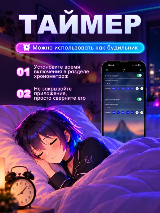 ERDEBIS Светодиодная лента 20 метров RGB с пультом самоклеящаяся, 10 м, фото 6