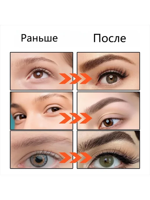 Долговечный Карандаш для бровей окраска Гладкая однородная, коричневый, фото 6