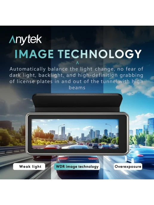 Anytek T1 Pro 2k Смарт-Видеорегистратор С 3 2" Экраном, вариант, фото 5