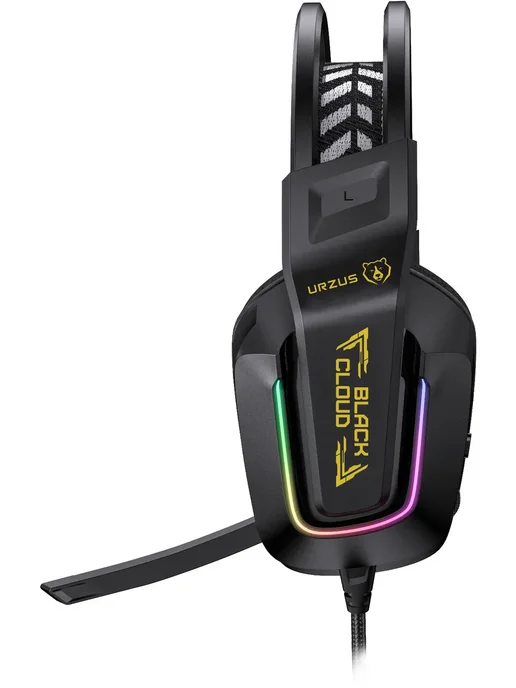 URZUS Наушники игровые с микрофоном для ПК Black Cloud UR-5524114, черный, фото 7