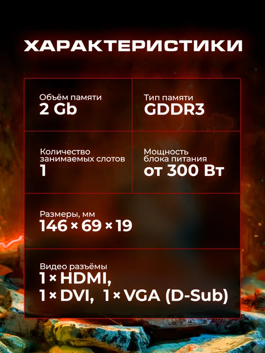 MSI Видеокарта GeForce GT 710 2048Mb, 2GD3H LP DVI, черный, фото 2
