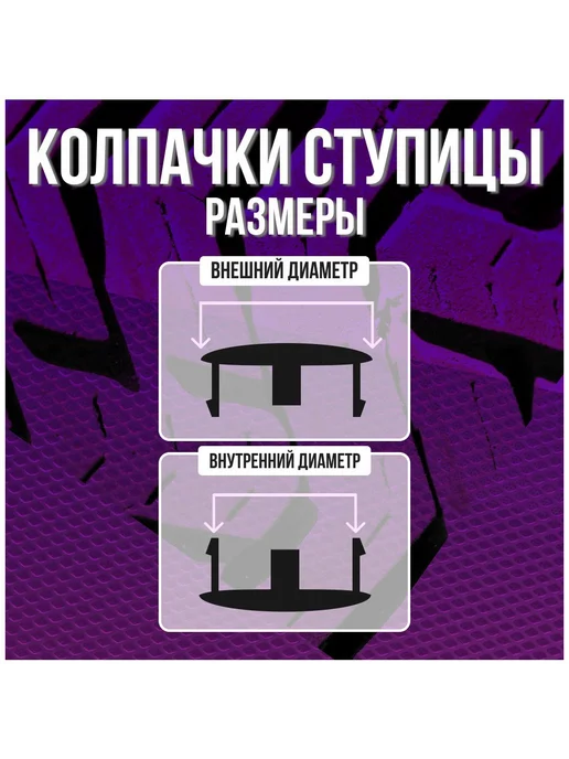 Колпак заглушка колпачок на диски КИК БМВ BMW 62 55, красный, фото 3