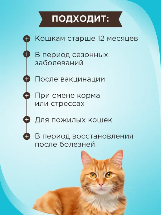 GOODR Полезное лакомство для кошек GOOD CAT Крепкий иммунитет с ла…, вариант, фото 2