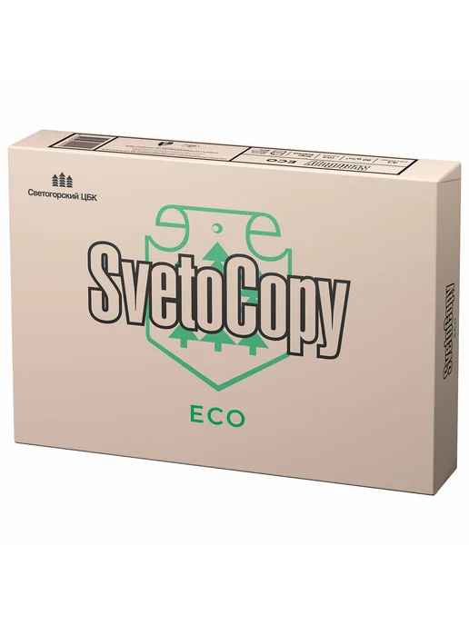 Бумага SvetoCopy Eco A4, 80 г/м², 500 листов, 3 пачки
