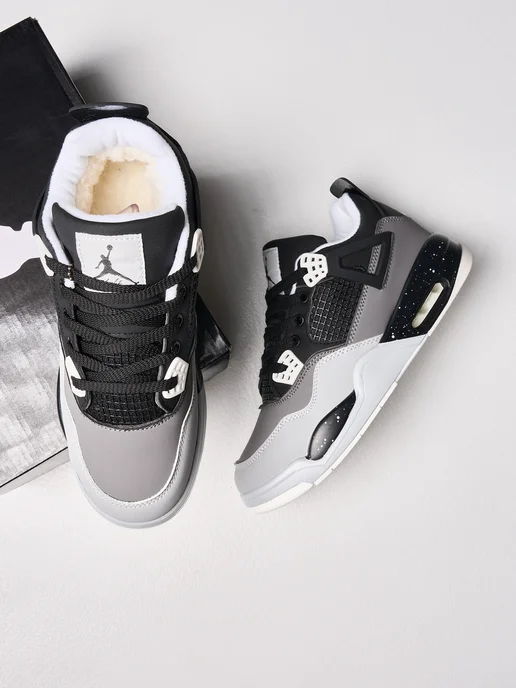 Кроссовки Air Jordan 4 Зимние с мехом Nike