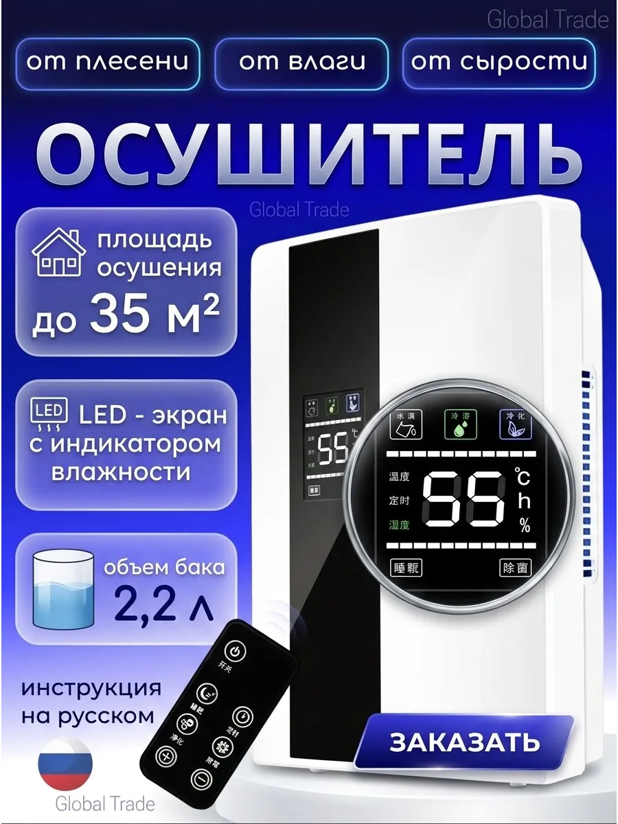 Осушитель воздуха для дома, поглотитель влаги
