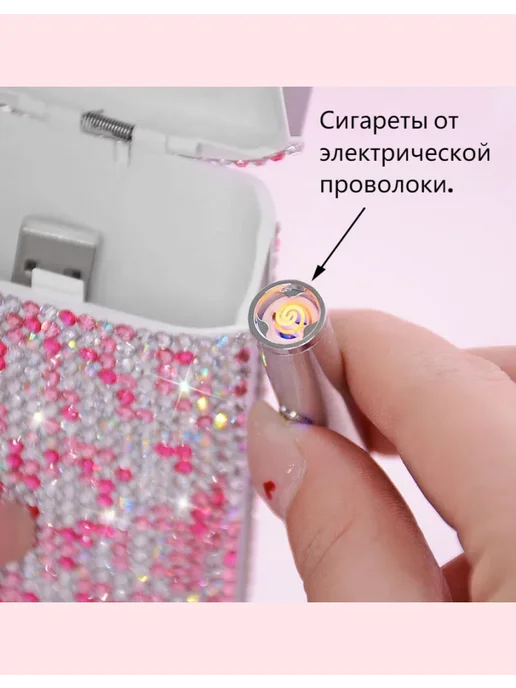Портсигар для курения табачных сигарет, красный, фото 4