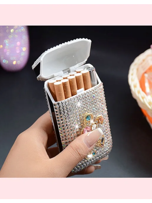 Портсигар для курения табачных сигарет, красный, фото 6
