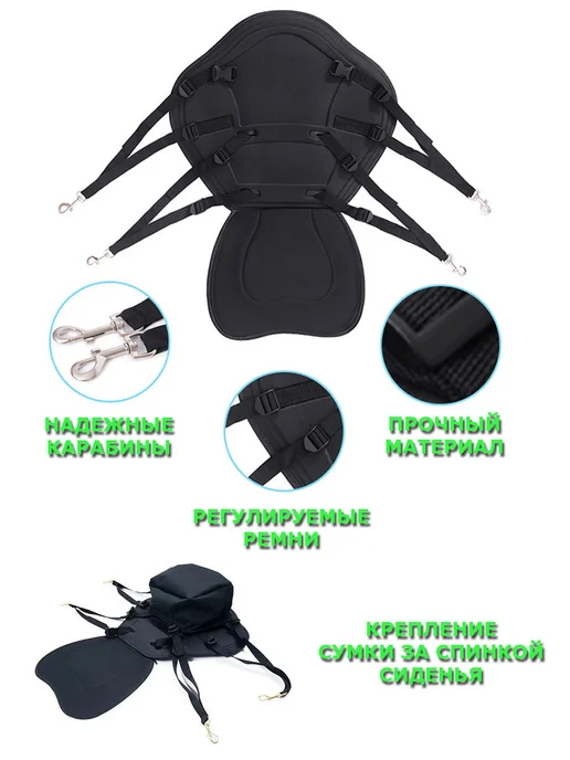Сиденье на Sup Board (сап доски) желтое с сумкой, серый, фото 7