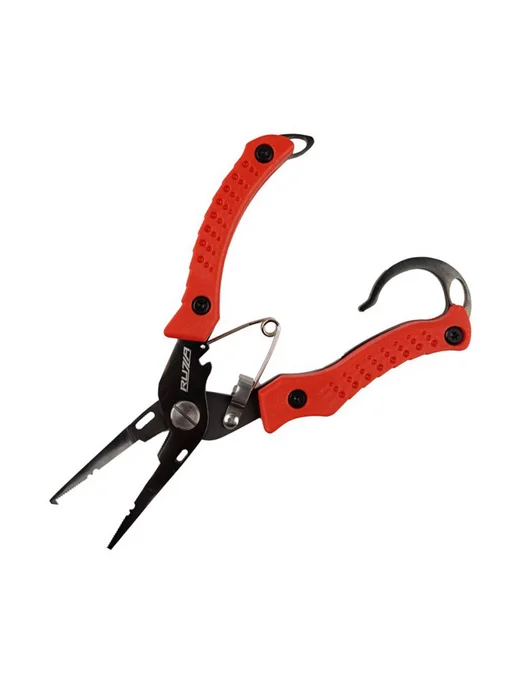 RUZZA Плоскогубцы рыболовные Bent Nose Split Ring Pliers 15см, красный, фото 2