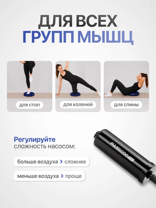 MAXISCOO FIT Балансировочная Подушка, синий, фото 4