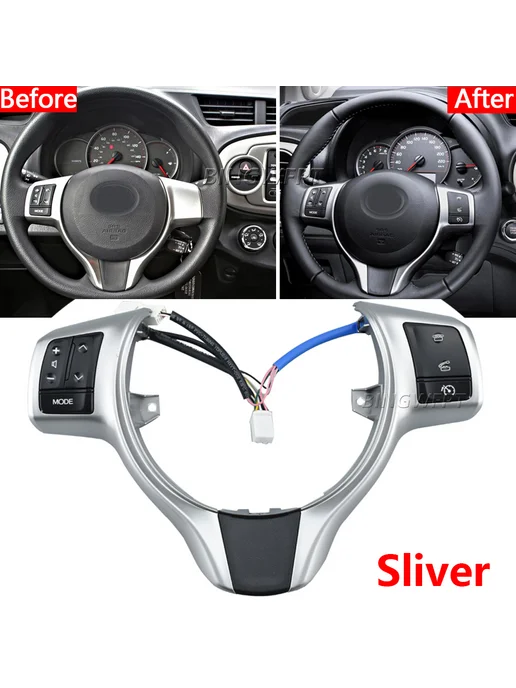 Кнопка рулевого колеса для Toyota Yaris 12-18 Verso-S 12-14, вариант, фото 7