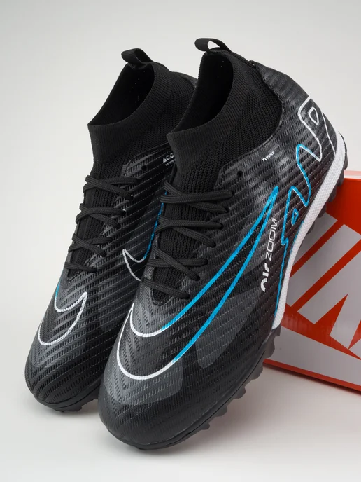 Nike Бутсы футбольные для детей и взрослых, черный, фото 8