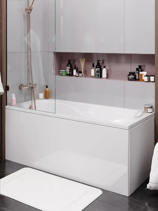Vagnerplast Комплект ванна CHARITKA 170x75 + каркас + слив, 170x75, фото 2