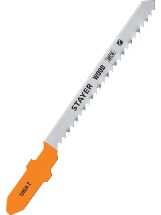 Stayer Полотна для лобзика T119BO по дереву фигурный рез 50x2мм 2шт, 50x2 мм, 2 шт
