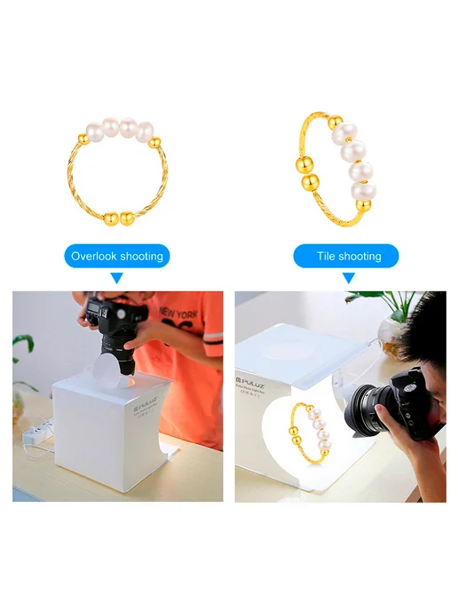 Puluz Фотобокс с подсветкой 23 см, 1 LED панель 3.5 Вт + 2 фона, 3,5 Вт, фото 7