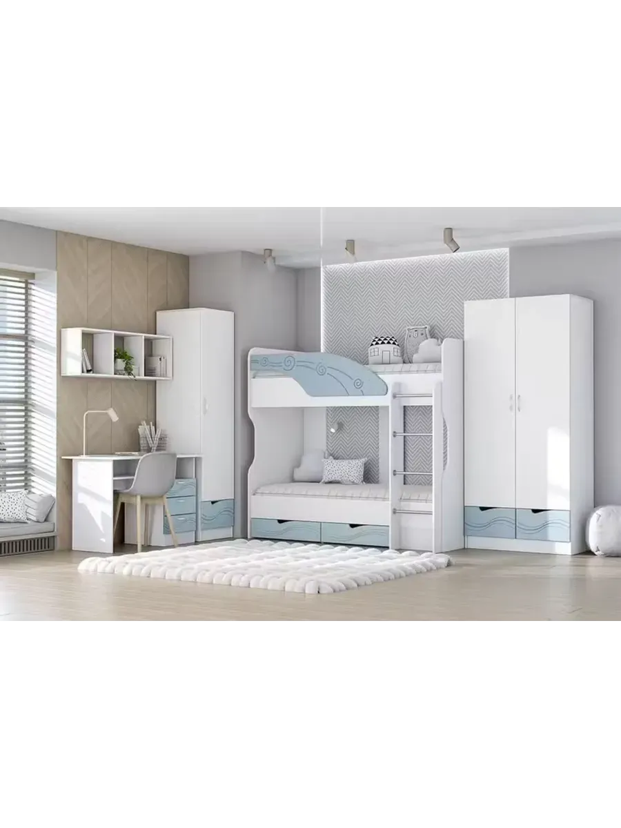 Спальный гарнитур Бриз МДФ Антарктида