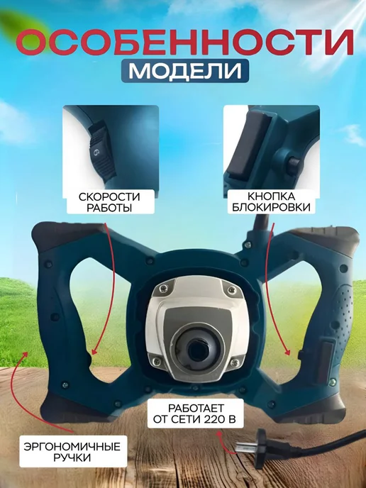 Миксер строительный электрический Bosch, синий, фото 3