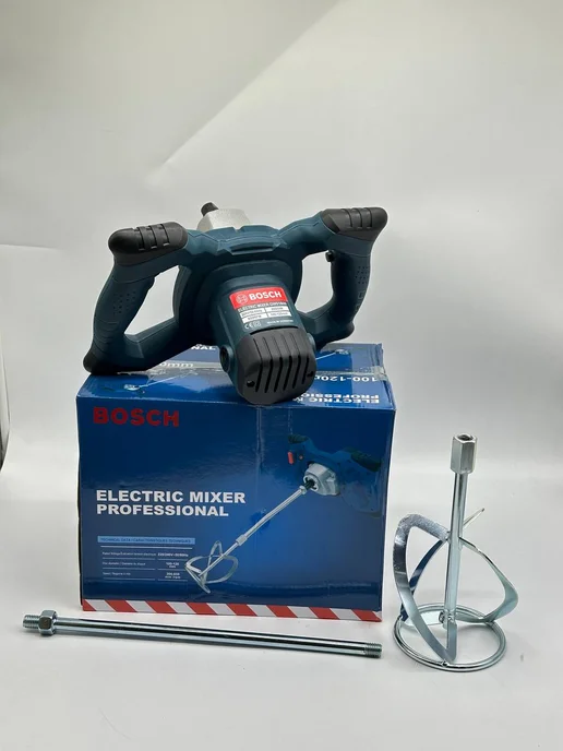 Миксер строительный электрический Bosch, синий, фото 7