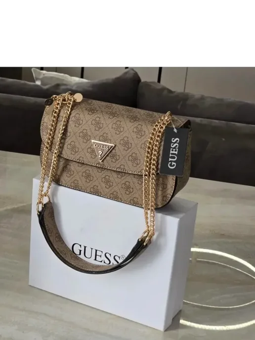GUESS Сумка на плечо, коричневый
